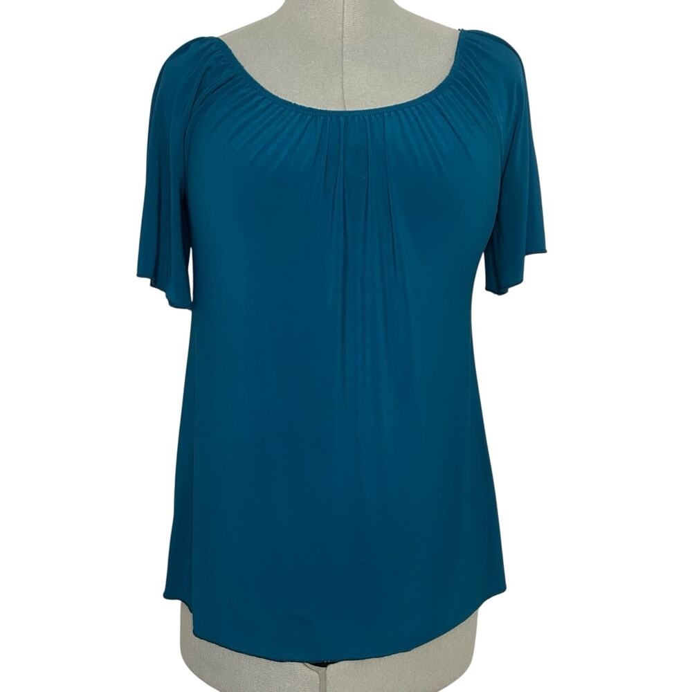 Vintage Y2K Turquoise Blouse Size M